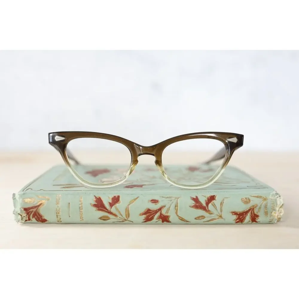 Vintage Graceline Cat eye rockabilly eyeglass 1960s Pin up NOS